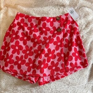 NEW Old Navy Pink Floral Skort